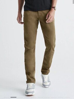 DU/ER N2X Relaxed Taper Pants Mens 34x32 Tobacco Stretch Performance Chino
